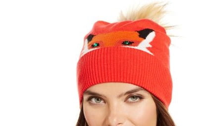 Kate spade fox beanie Clearance