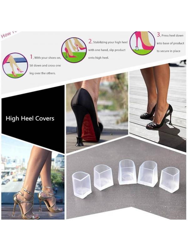 diy heel stoppers for grass hot glue