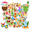 1A, variant on 35pcs-50pcs Colorful Stationery Stickers Tropical Kids Stickers Toy Summer Beach Graffiti Decals for Luggage Notebooks Suitcase