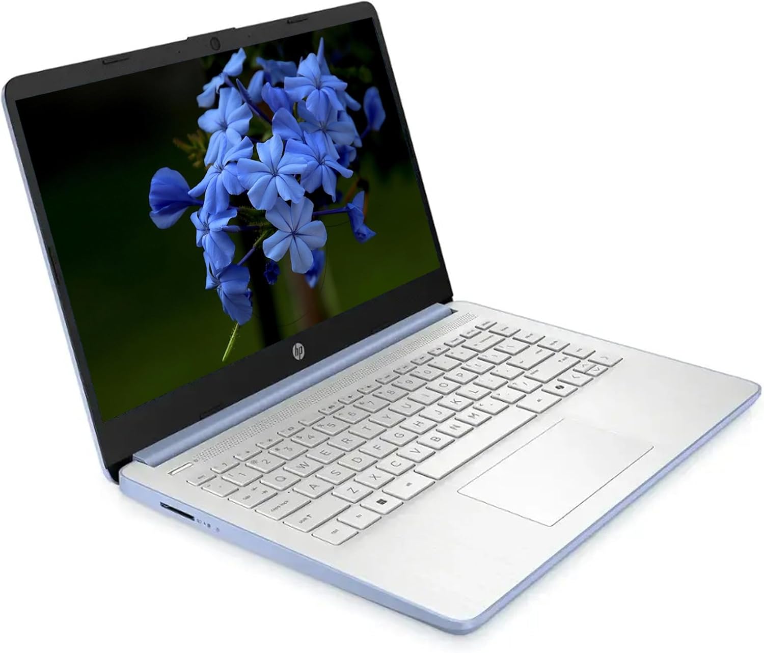 HP 14-dq6012dx 14" Intel Processor N150 up to 3.60 GHz 4 GB DDR4 128 GB UFS Intel Graphics Windows 11 Home Laptop, Blue - B86L6UA