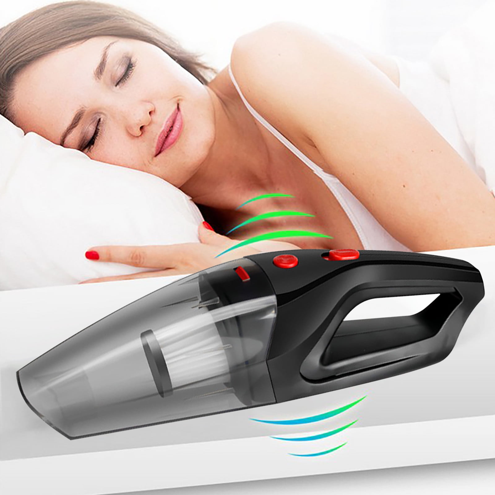 ZToonmas Car Vacuum Cleaner, 120W / 9000Pa Household Handheld Vacuum Cordless, Low Noise Portable Vacuum for Car, Office, Home