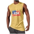 thumbnail image 2 of Purcolt Mens Tank Tops Summer USA Patriotic Graphic Crew Neck Sleeveless Shirts Comfortable Muscle Gym Workout Tees Shirts, 2 of 6