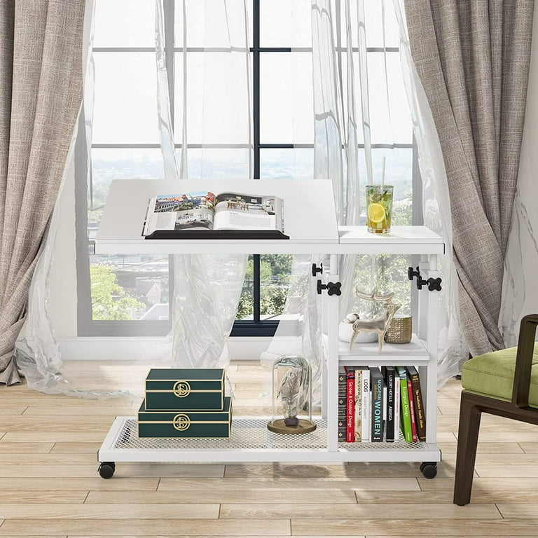 Adjustable Height C Shaped Side Table,360°Swivel Qatar