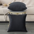 thumbnail image 3 of Topfinel Square Throw Pillow Cover Velvet Decorative Solid for Car Bedroom Coach as Gift, 18 x 18 inch, Black, 3 of 6