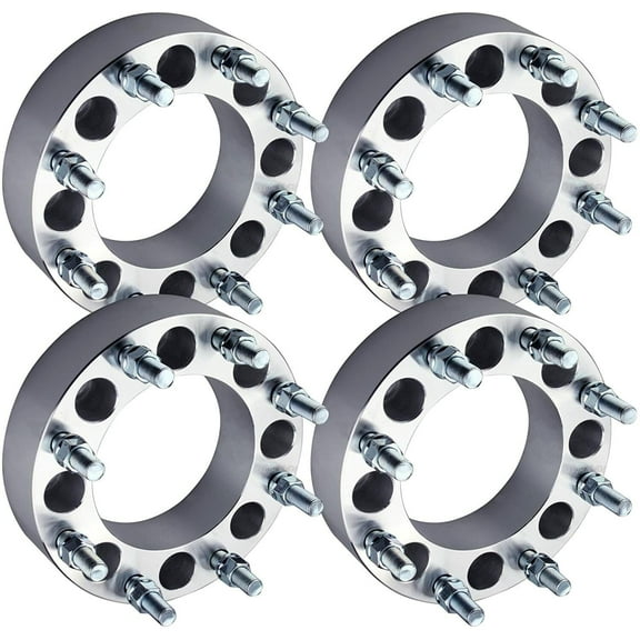 8x170 to 8x180 Wheel Adapters 2" Inch Compatible with Chevy Wheels on Compatible with Ford SuperDuty 14x1.5 Grade 12.9 Studs Set of 4