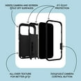 thumbnail image 2 of OtterBox iPhone 17 Pro Max (Only) Bundle: Defender Series Case & Screen Protector - Black Shadow (Black & Blue) - Case Only - Snaps on MagSafe - Tough - Rugged & Durable, 2 of 9