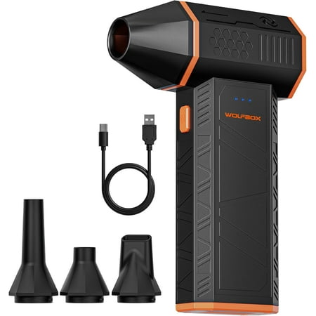 MF50 Compressed Air Duster-110000RPM Super Power Electric Air Duster, 3-Gear Adjustable Mini Blower with Fast Charging, Dust Blower for Computer, Keyboard, House, Outdoor and Car
