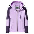 thumbnail image 2 of Rain Jacket Women Lightweight Waterproof Plus Size Raincoat Packable Hooded Windbreaker with Pockets for Outdoor M-4XL on Clearance, 2 of 3