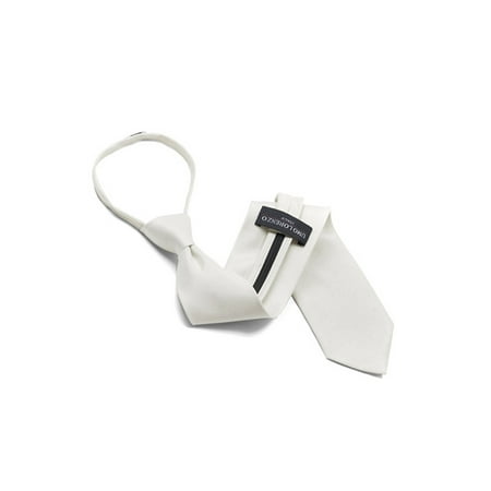 - Men's Solid Color Pre-tied Zipper Neck Tie