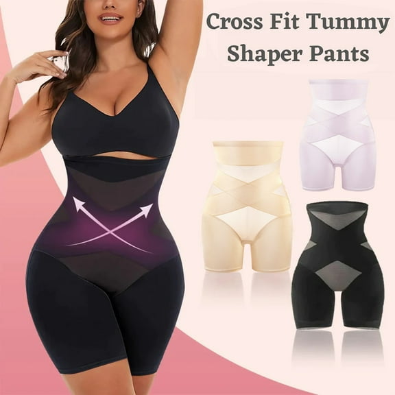 Womens High Waisted Shapewear Shorts Body Shaping Girdle Thigh Slimming Underwear