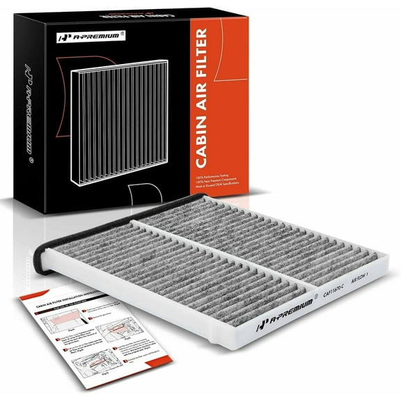 A-Premium Cabin Air Filter with Activated Carbon Compatible with Mazda Vehicles - 3 2014-2018, 6 2014-2021, CX-5 2013-2022