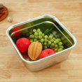 thumbnail image 2 of 2pcs Stainless Steel Vegetable Basin Metal Wash Tub For Kitchen Washing Dishes And Vegetables Durable Sturdy, 2 of 4