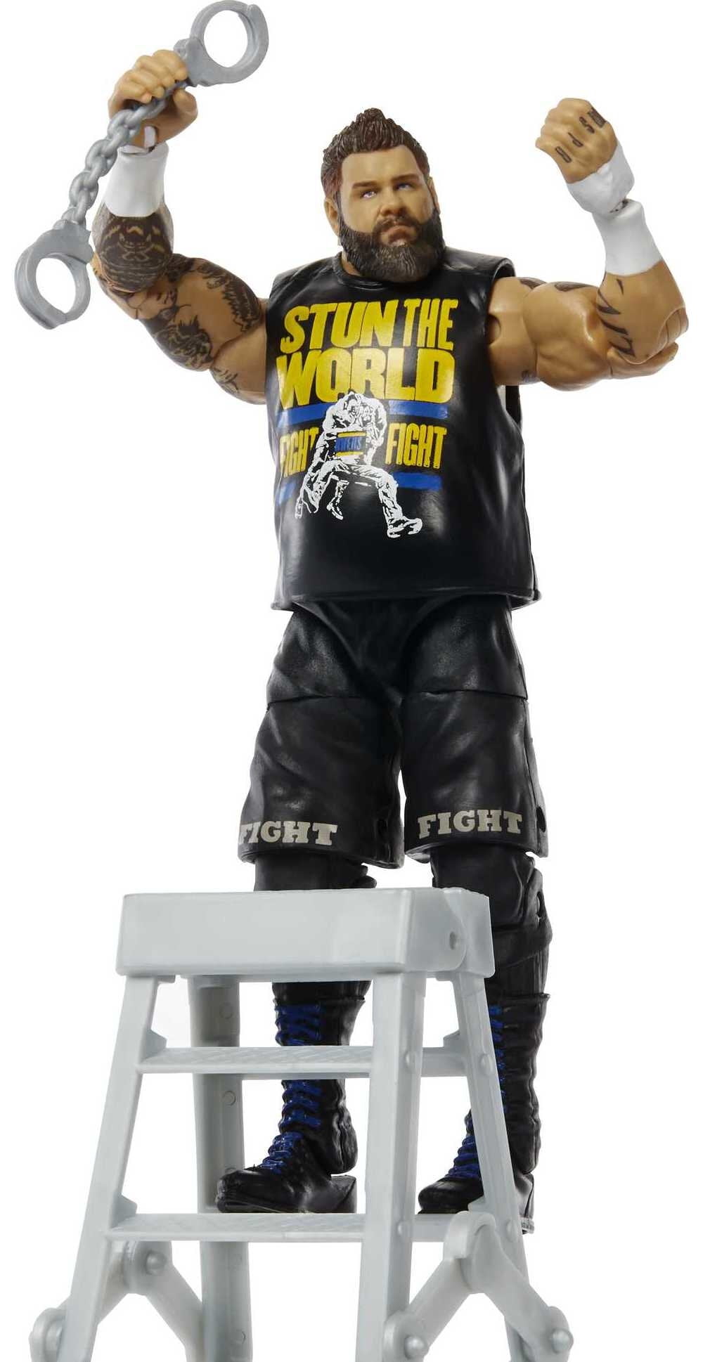 Kevin Owens Stun 7" Elite Basic Retro Wrestling Action Figure T-Shirt 
