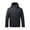 Black, variant on Men Solid-Color Fashionable Zipper Pocket Double-sided Detachable Hat Long Sleeve Hooded Casual Outwear Jacket Black XXXXL