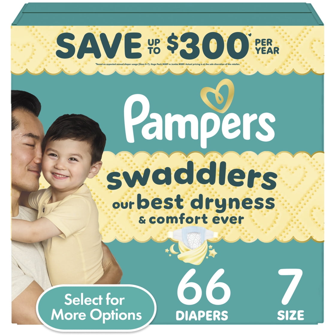 Pampers Swaddlers Newborn Diapers Size 0, 88 Count, US Hospitals