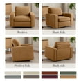 thumbnail image 6 of COOLHUT 360° Swivel Accent Chair Set of 2, 36.2" Wide Accent Chair Armchair, Comfy Upholstered Single Sofa Chair for Living Room and Bedroom, Oatmeal, 6 of 11