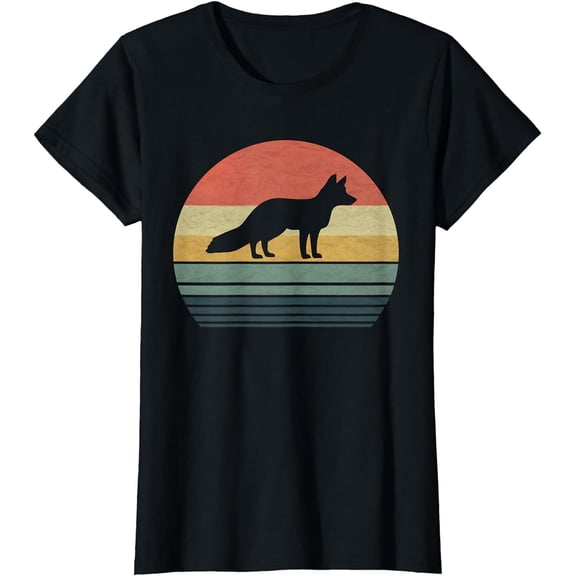 Retro Vintage Fox T-Shirt Gift For Family Love Animals T-Shirt