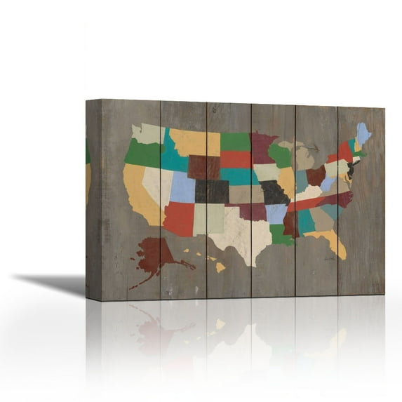 State of the Union - Contemporary Fine Art Giclee on Canvas Gallery Wrap - wall décor - Art painting - 36 x 25 Inch - Ready to Hang