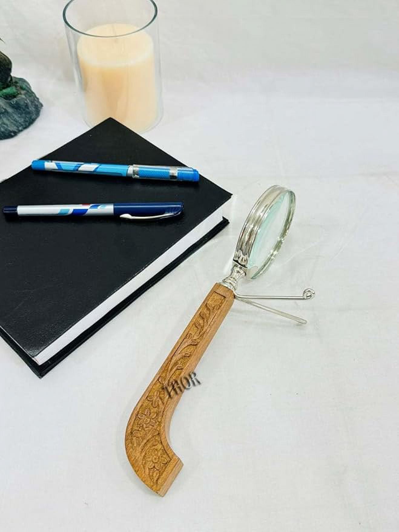 Antique Replica Handheld Detachable Butterfly Magnifier Glass Lens