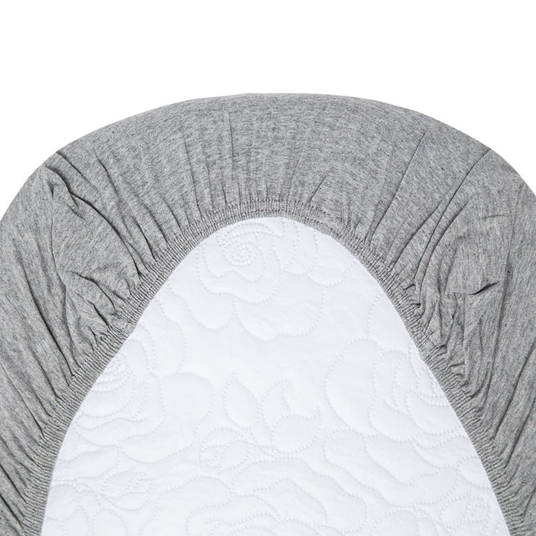 Burt s Bees Baby Organic Cotton Bassinet Sheet in Heather Grey