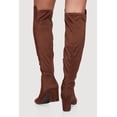 thumbnail image 3 of Women's Over The Knee Almond Toe Block Heel Boots, 3 of 3