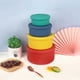 thumbnail image 3 of Juego De Recipientes De Silicona Para Almacenar Alimentos Con Tapas (2100 Ml A 400 Ml) - Reutilizables, A Prueba De Fugas, Para Preparar Comidas, Almuerzos, Viajes Y Acampadas - Multicolor, 3 of 4
