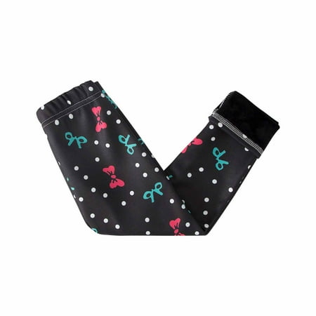 

DTBPRQ Girls Fleece Lined Leggings with Cute Cartoon Pattern Winter Thick Thermal Warm Velvet Cotton Tights Pants Trousers for Toddler 2-11