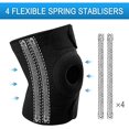 thumbnail image 5 of Knee Supports Open Patella Knee Brace For Men Women Neoprene Knee Braces For Joint Pain Sports Walking Running Black Large, 5 of 5