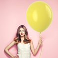 thumbnail image 2 of Prextex Yellow Jumbo Balloons - 30 Extra Large 18 Inch Yellow Balloons for Photo Shoot, Wedding, Baby Shower, Birthday Party and Event Decoration - Strong Latex Big Round Balloons - Helium Quality, 2 of 6