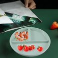 thumbnail image 2 of Assiettes Divisées, Plateau d'Entraînement Réutilisable Léger à 3 Compartiments pour Enfants Vert Armée, 2 of 8