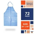 thumbnail image 2 of Blue Disposable Vinyl Aprons, 6 Mil Waterproof PVC, 72 Count, 35 x 45 in, 2 of 6