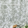 thumbnail image 6 of NICETOWN 100% Blackout Curtains Vintage Flowers Room Darkening Privacy Grommet Window Treatment for Living Room, 1 Pair, Green, W52 x L84, 6 of 11