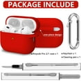 thumbnail image 3 of for AirPods Pro Case Cover with Cleaner Kit,Soft Silicone Protective Case for Apple AirPod Pro 2nd/1st Generation Case for Women Men,AirPods Pro 2/Pro Case Accessories with Keychain-Black, 3 of 13