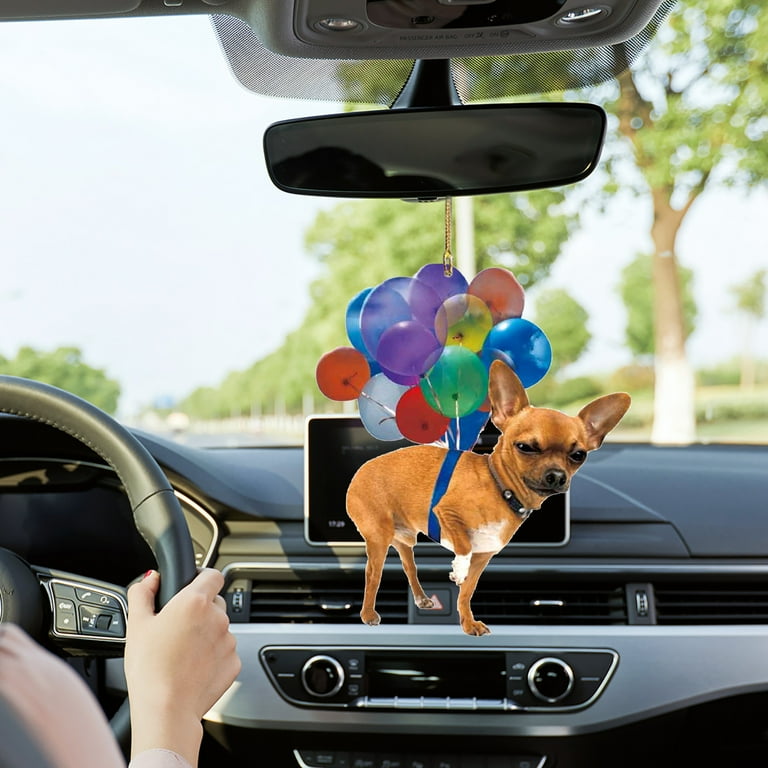 ASEIDFNSA Car Hanging Ornament Funny Cute Flying Dog with 10