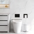 thumbnail image 5 of Recessed Toilet Paper Holder, Matte Black Toilet Paper Holder Built-in, Stainless Steel Recessed Tissue Paper Roll Holder, in Wall, 5 of 9