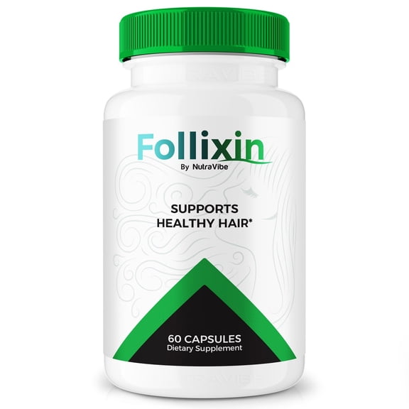 Follixin Capsules, Official Formula Advanced Hair Care Pills for Thicker, Fuller, and Healthier Hair, The Ultimate Hair Revival and Regrowth Solution, Reviews (60 Capsules)