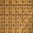 thumbnail image 1 of Ahgly Company Indoor Square Patterned Mahogany Brown Area Rugs, 7' Square, 1 of 6
