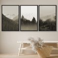 thumbnail image 4 of FCCUYE Framed Canvas Print Wall Art Set Black & White Winter Tree Landscape Nature Wilderness Photography Realism Decorative Scenic Rustic Chic for Living Room, Bedroom, Office - 24"x36"x3 Black, 4 of 6