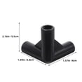 thumbnail image 2 of AURARMLET 25Pcs Tent Fitting Black PE Quick Installation Right Angle For Canopy Structure Accessories, 2 of 8