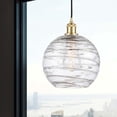 thumbnail image 2 of Innovations Lighting  Ballston Athens Deco Swirl - 1 Light 10" Cord Hung Mini Pendant Satin Gold, 2 of 2