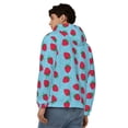thumbnail image 4 of Kdxio Strawberries Print Men Hoodies Casual Hoodies for Men with Zip Pockets Full Zip Long Sleeve Sweatshirt Sports Hooded Jacket-Small, 4 of 5
