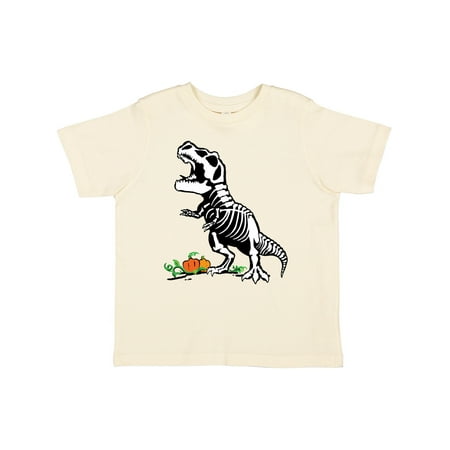 

Inktastic Halloween T-Rex Skeleton in the Pumpkin Patch Gift Toddler Boy or Toddler Girl T-Shirt