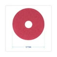 thumbnail image 2 of Boardwalk Buffing Floor Pads, 13" Diameter, Red, 5/Carton -BWK4013RED, 2 of 7