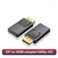 thumbnail image 1 of Adaptador compatible con DisplayPort a HDMI, DP macho a hembra, compatible con HDMI, convertidor de cable de audio y video HD 4K 1080P para computadora, TV, 1080P683, 1 of 5