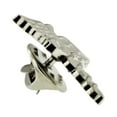 thumbnail image 2 of PinMart's Silver Plated Medical Caduceus Lapel Pin, 2 of 3