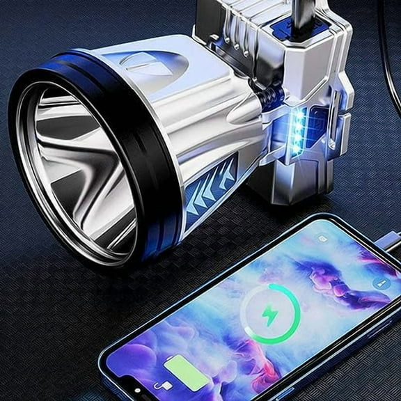 Super Bright Rechargeable High Power Headlamp, 2023 New LED Headlamp Rechargeable Head Lamp, Outdoor Waterproof Camping Running Portable Headlamp (White and Yellow)