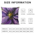 thumbnail image 5 of Shiartex Watercolor Orchid Throw Pillow Covers ,Purple Flower Floral  Cushion Cases Decorative Pillow Cases for Couch Sofa Bedroom White, 5 of 5