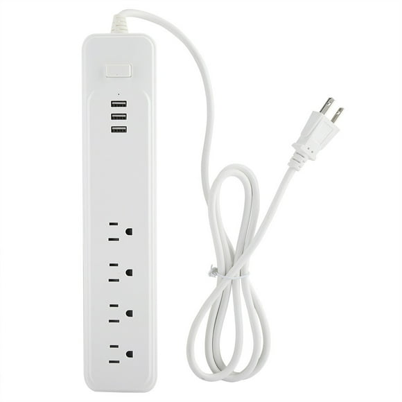 Smart Power Strip Socket Surge Protector Power Bar with 3USB Charging Port