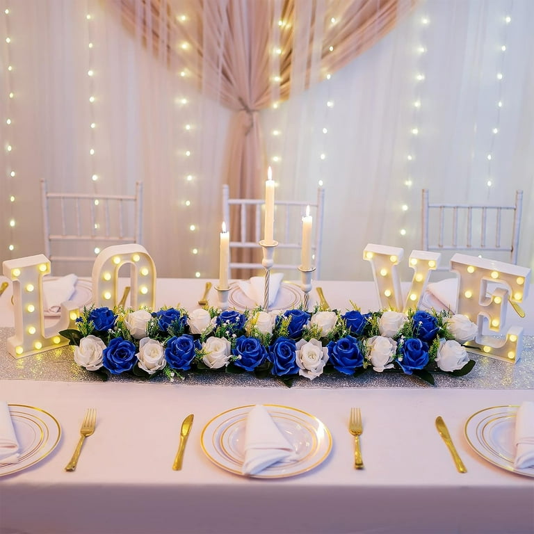  BLOSMON Flower Centerpieces for Tables Wedding 2 Pcs