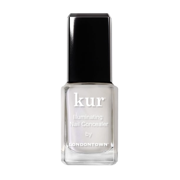 Corrector iluminador de uñas Londontown Original, esmalte de uñas iluminador y fortalecedor para uñas amarillentas, dañadas o descoloridas, perfeccionador natural de uñas, blanco lechoso, 21+ Free, 0.